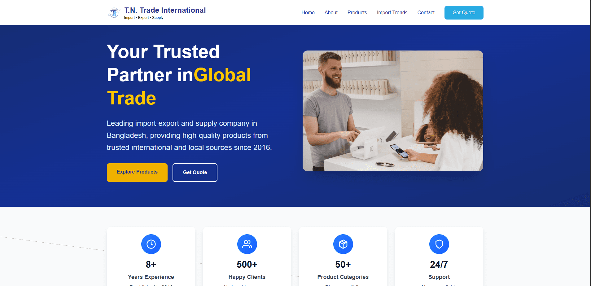 T.N. Trade International – Import & Supply Specialist in Bangladesh